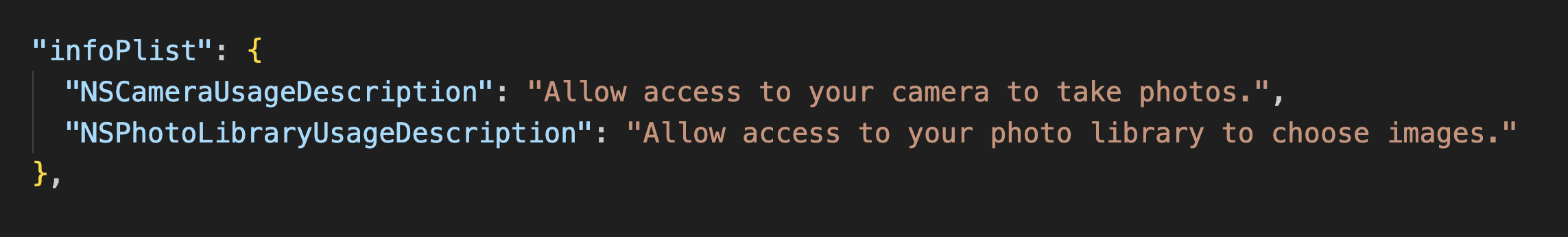 expo-image-picker-library permission settings