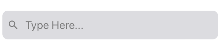 react native elements search bar component