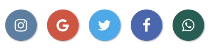 react native elements - social icons examples