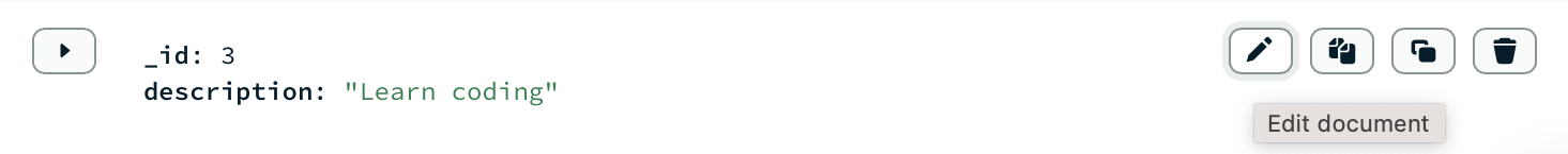 Atlas App Service icons for writing, updating and deleting data